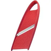 HorecaTraders Groentesnijder | Kunststof | RVS | Rood | 7.4 x 23 x 1.1 cm