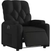 vidaXL Fauteuil elektrisch verstelbaar kunstleer zwart