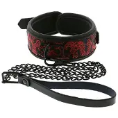 Dreamtoys Blaze deluxe halsband & riem - Rood