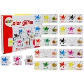 Lean Toys Educatieve Puzzel 30 Elementen: Kleuren & Engels Leren