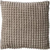 Dutch decor ROME - kussenhoes 45x45 cm - effen kleur - 3D-structuur - Pumice Stone - beige - met rits - zonder binnenkussen