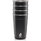 Mizu Reisbeker Party Cup Black 500ml (4-Delig)