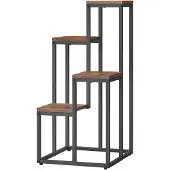 OSKAR Plantenstandaard - 4 stuks - rustiek bruin - 34x34x71 cm