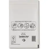 Mail lite Luchtkussenenvelop nr. 12, 210 x 120 mm, Kraftpapier, Wit (doos 100 stuks)
