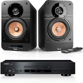 Teufel ULTIMA 25 ACTIVE + Yamaha CD-S303 Stereo Night Black