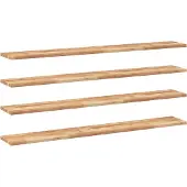 vidaXL Wandschappen 4 st zwevend olieafwerking 160x20x2 cm acaciahout