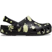 Crocs Classic Graphic Thermoplastische Zwarte Instappers