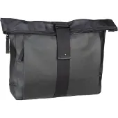 Jost Schoudertas met laptopvak Viborg Shoulder Bag Black Zwart