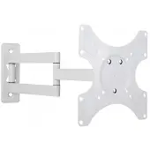 Techly - Support - pour écran plat - blanc - Taille d'écran : 19"-37" - montable sur mur