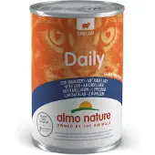 Almo Nature 24x Daily Menu Kattenvoer Nat Kabeljauw 400 Gr