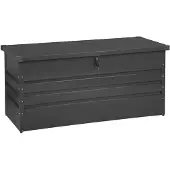 Beliani CEBROSA S - Kussenbox - Lichtgrijs - Staal
