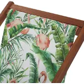 Beliani ANZIO/AVELLINO - Ligstoel doek set van 2 - Groen - Polyester