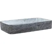 Beliani ARTAJ - Wastafel - Grijs - 61 x 35 - Keramiek