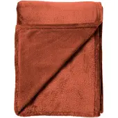 Dutch decor - BILLY - Plaid 150x200 cm - flannel fleece - superzacht - Potters Clay - oranje terra
