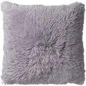 Dutch decor - FLUFFY - Kussenhoes 60x60 cm - superzacht - XL kussensloop - Micro Chip - lichtgrijs