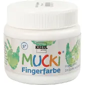 Kreul Mucki vingerverf wit, 150ml