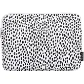 Canvas Artisan Laptophoes 14 inch - GV Sleeve - Panterprint Wit