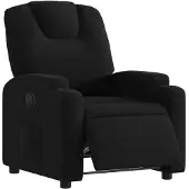 vidaXL Fauteuil verstelbaar elektrisch stof zwart