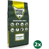 Yourdog 2x12 kg hellinikos ichnilatis volwassen hondenvoer