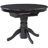 Beliani AKRON - Uitschuifbare eettafel - Zwart - 106/150 x 106 cm - MDF