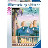 Ravensburger puzzel Postcard from Capri, Italy - Legpuzzel - 1000 stukjes