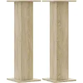 vidaXL Plantenstandaards 2 st 30x30x95 cm bewerkt hout sonoma eiken