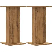 vidaXL Plantenstandaards 2 st 30x30x60 cm hout artisanaal eiken