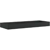 vidaXL Wastafel 120x46x11 cm gegoten mineraal/marmer matzwart