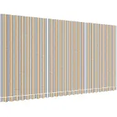 vidaXL Vervangingsdoek voor zonnescherm, oranje en blauw, 580x295 cm, polyester