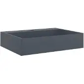 vidaXL Wastafel 50x38x11 cm mineraal gegoten/marmer gegoten antraciet