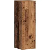 vidaXL Plantenstandaard 33x33x100 cm bewerkt hout oud houtkleurig