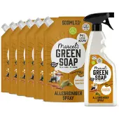 Marcel's Green Soap Allesreiniger Spray Sandelhout & Kardemom + 6 Navullingen Pakket