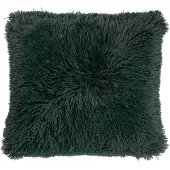 Dutch decor - FLUFFY - Sierkussen 60x60 cm - superzacht - XL kussen - Mountain View - donkergroen