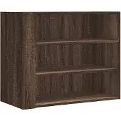 vidaXL Wandkast 75x35x60 cm bewerkt hout bruin eikenkleurig