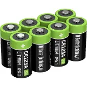 Batterijenhuis CR123A Batterijen 8x