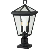 HINKLEY Mini LED Tuin Pilaar Alford Place | 2X E14 Max 40W | IP44 (Outdoor) | Museum Black