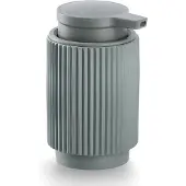 Zeller Gestreepte zeepdispenser van poliresin STRIPES, Ø 8 cm