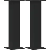 vidaXL Plantenstandaards 2 st 30x30x95 cm bewerkt hout zwart