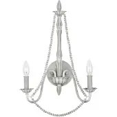 FEISS LED Wandlamp Maryville | 2X E14 Max 60W | Washed Grey