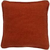 Dutch decor - BOWIE - Kussenhoes 45x45 cm - van gewassen katoen - Potters Clay - oranje