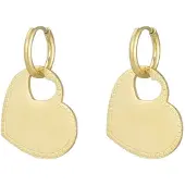Yehwang Ringoorbellen - hart bedel - Goudkleurig- Goud- Stainless Steel- Cadeau voor haar- Cadeau tip