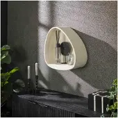 Meubelplaats Wandschap stone driehoek - Marmer composiet