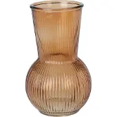 HOME & Styling collection Gegroefd glazen vaas, 20 cm