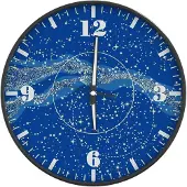 vidaXL Wandklok met lichtgevende wijzerplaat en wijzers Ø30 cm blauw