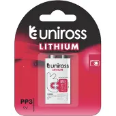 Uniross CR 9V Ultra Lithium Battery 1 Pack
