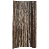 Woodvision Bamboe tuinscherm op rol 180 x 100 cm, bruin-zwart Stuk(s)