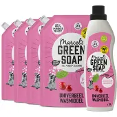 Marcel's Green Soap Wasmiddel Patchouli & Cranberry 23 Wasbeurten + 4 Navullingen Pakket