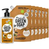 Marcel's Green Soap Handzeep Sandelhout & Kardemom 500 ml + 6 Navullingen Pakket