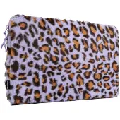 IMoshion Fluffy Laptop hoes 15-16 inch - Laptopsleeve - Leopard Lilac