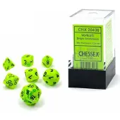 Chessex Mini Polydice Dobbelsteen Set Lichtgroen (7 stuks)